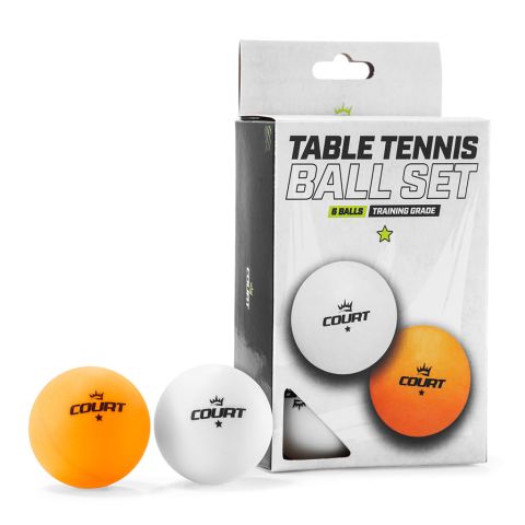 Court Table Tennis One-Star Ball Set 6pcs